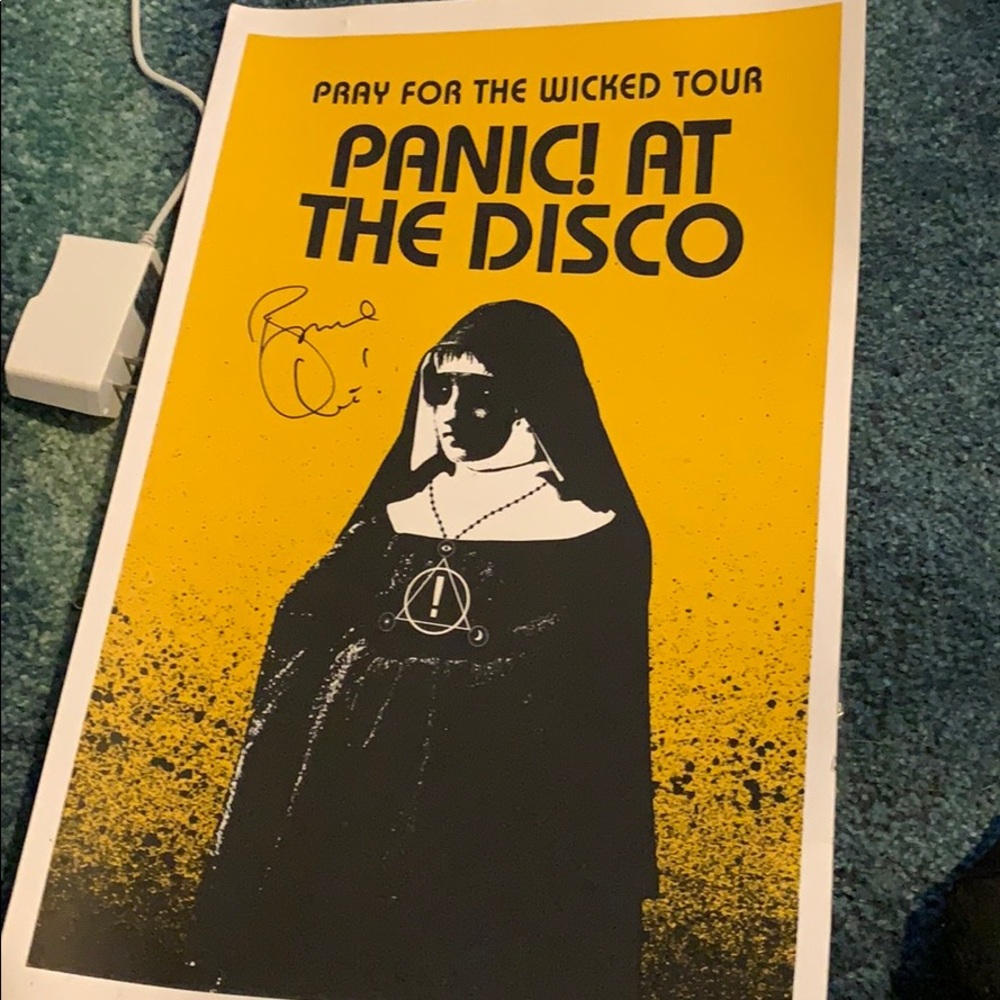Panic! At the Disco SIGNED poster